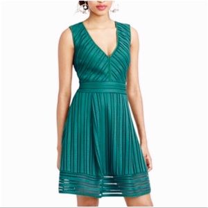 J. Crew Fit & Flare Dress in Forest Green (Size 6)